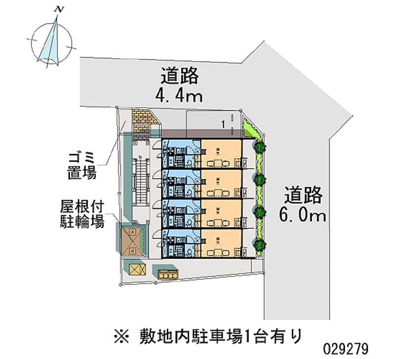 レオパレス本千葉駅前 区画図
