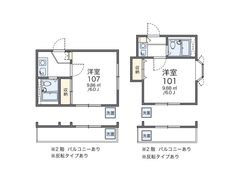 レオパレス岡崎公園 間取図