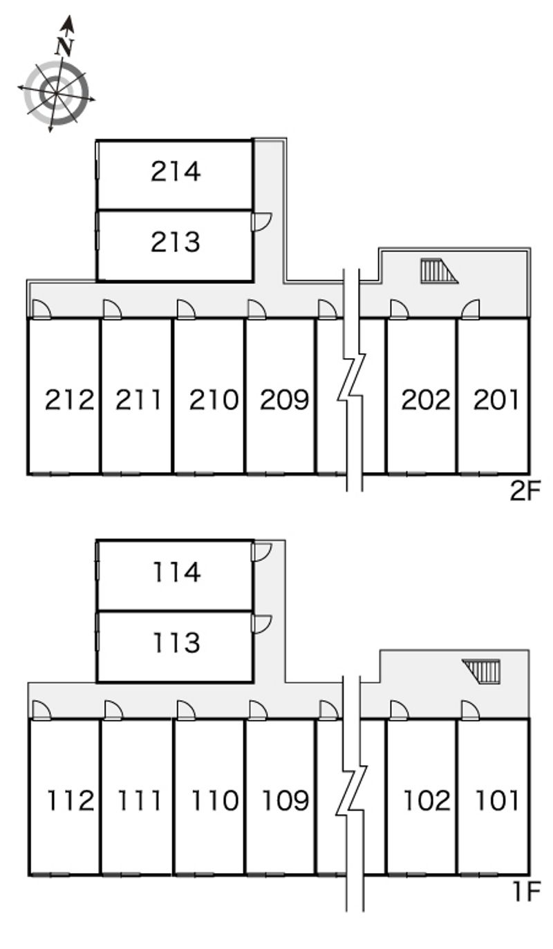 レオパレスイェローローズ 間取り配置図