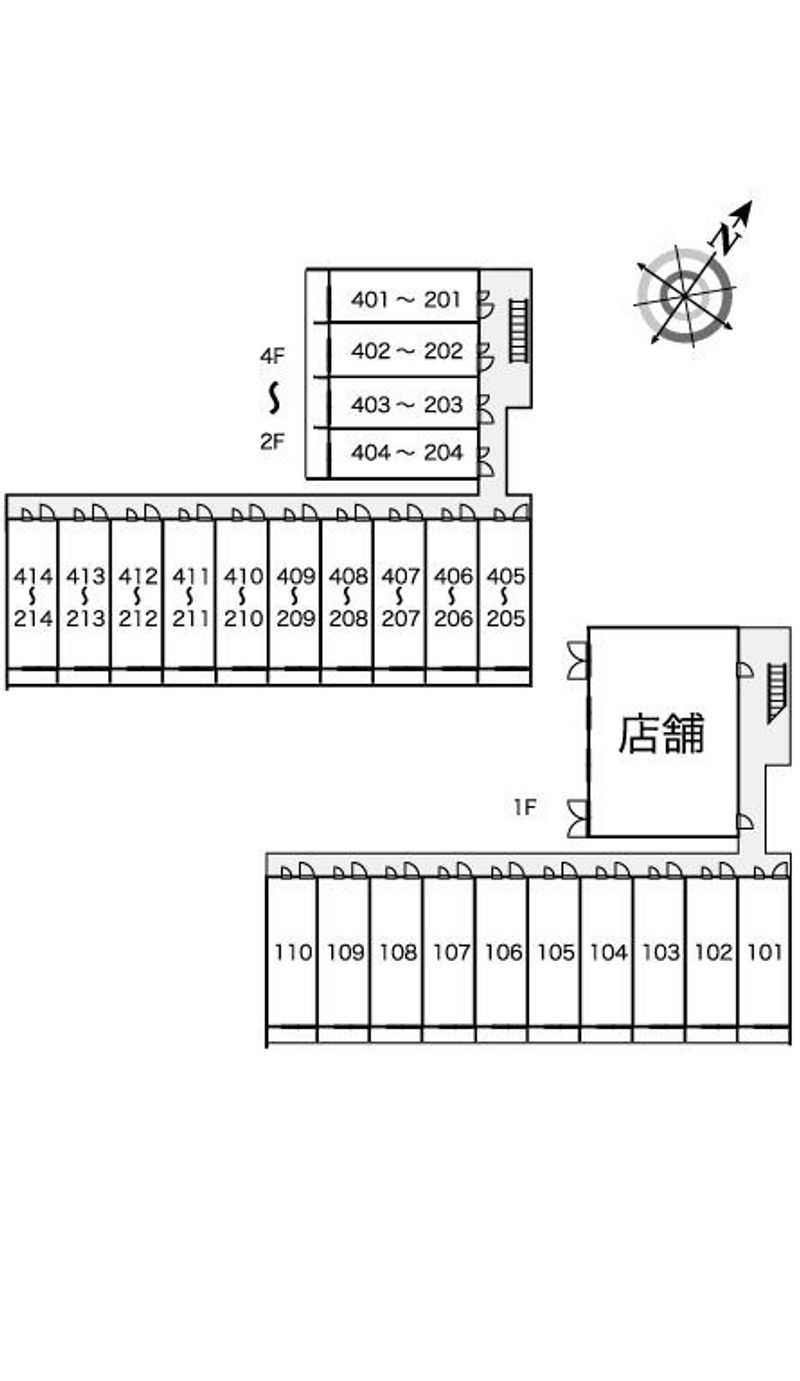 レオパレスしるびあ 間取配置図