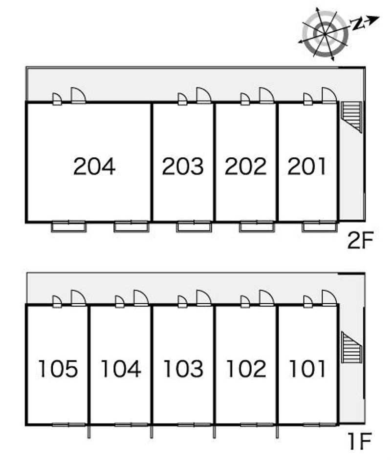レオパレス宇藤坂 間取り配置図