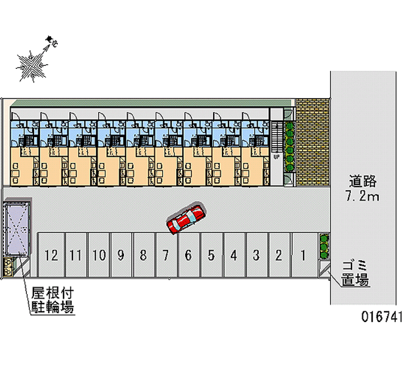 16741 bãi đậu xe hàng tháng