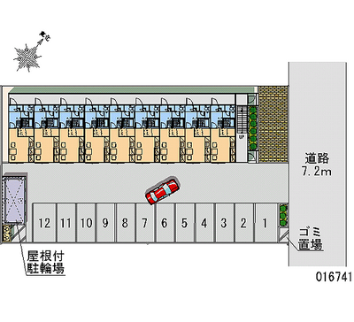 16741 Monthly parking lot