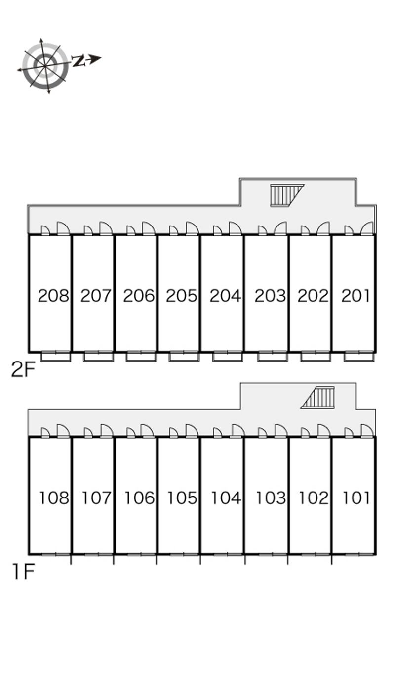 レオパレスエルデン 間取配置図