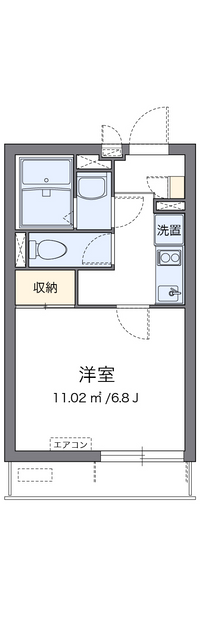 クレイノヴィラ曽根Ｅ 間取り図