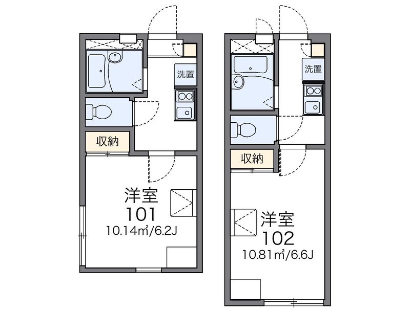 レオパレスＡＳ　６０ 間取り