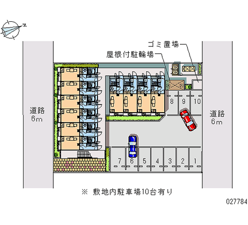 レオパレスマノワール 月極駐車場