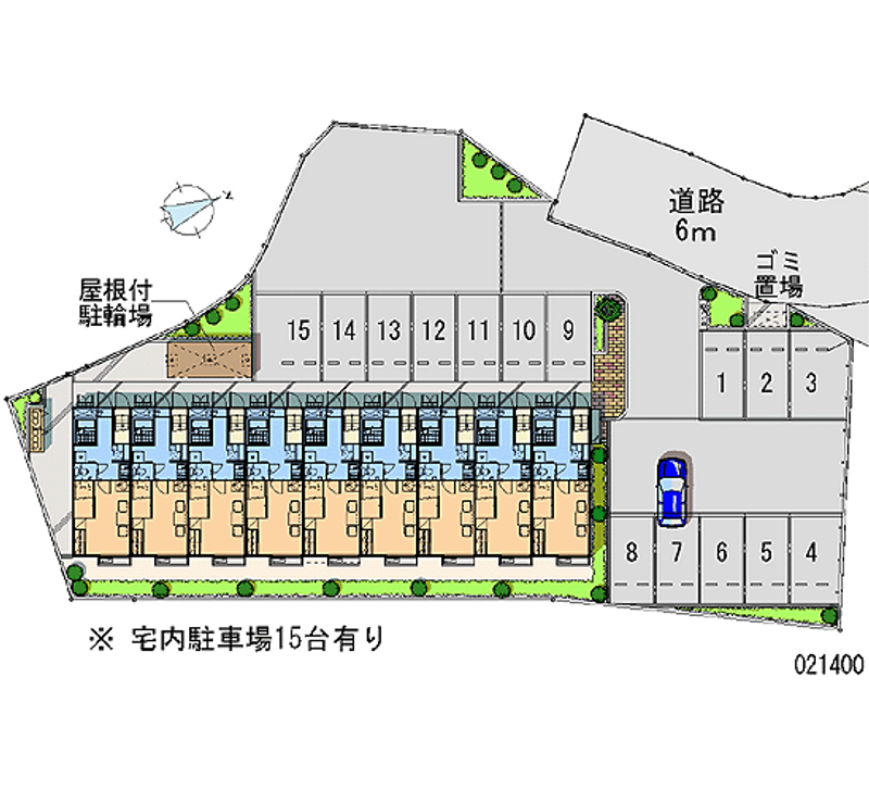 レオパレスブリッジ 区画図