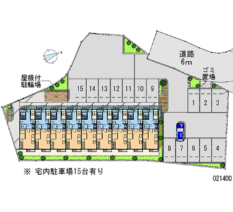 レオパレスブリッジ 月極駐車場