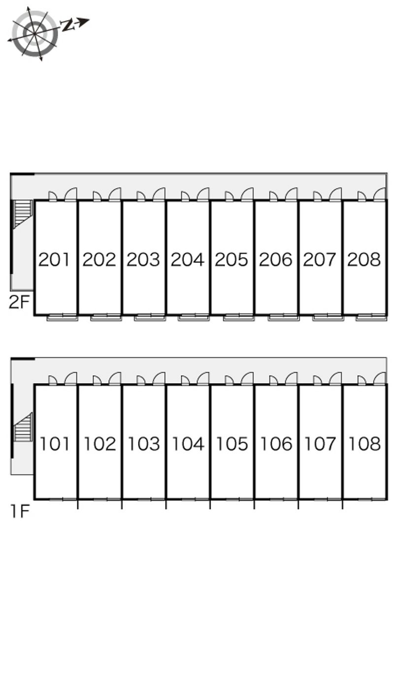 レオパレスロングバレー１６７３ 間取配置図