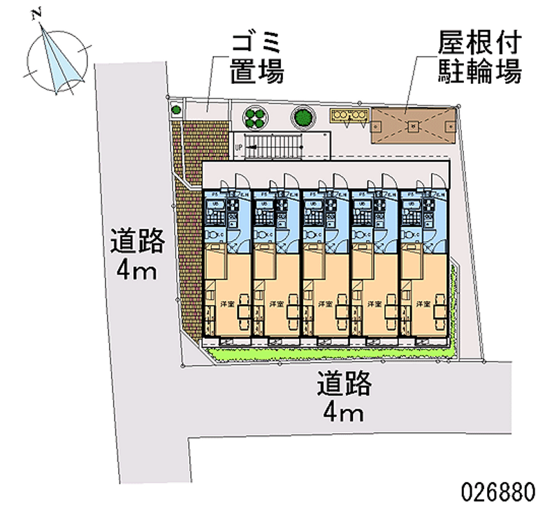 レオパレスプレシオ 区画図