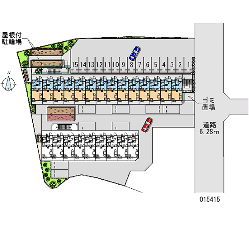 15415 Monthly parking lot