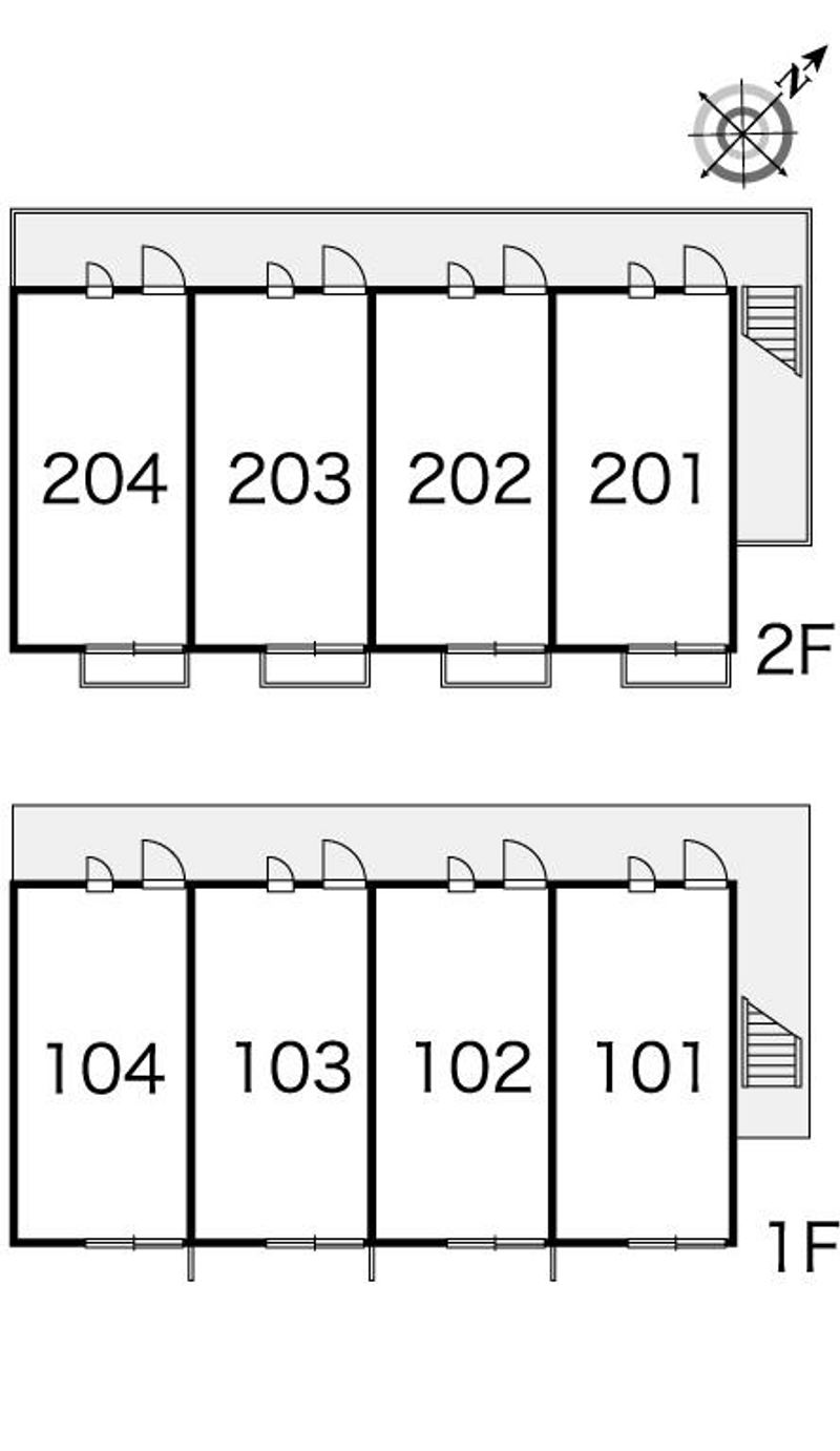 レオパレスヤマナカ 間取り配置図
