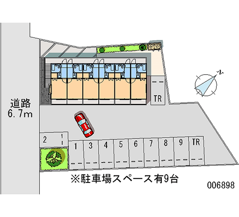 レオパレス羽津 月極駐車場