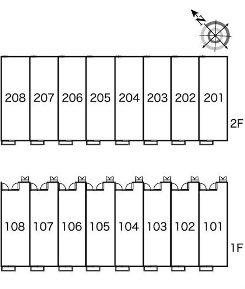 レオパレスニューフィール 間取配置図