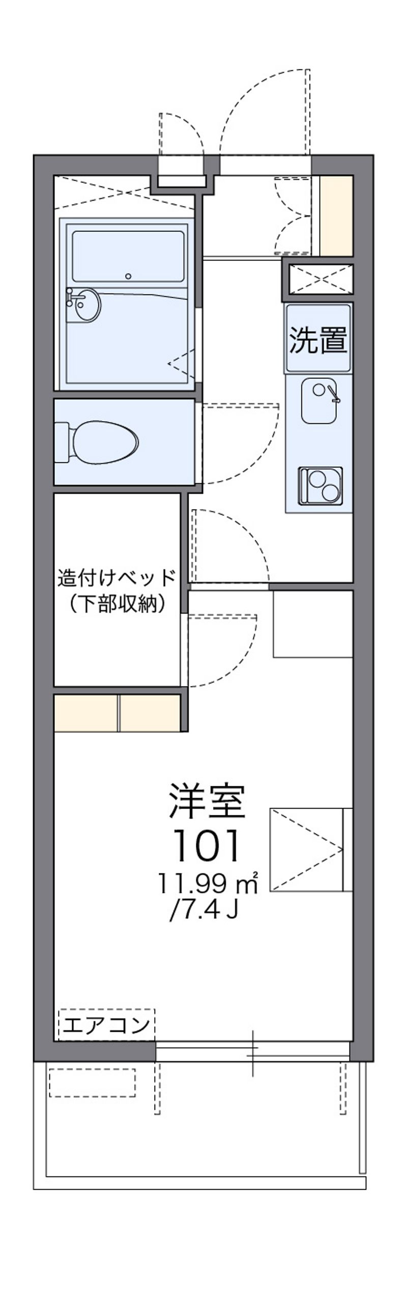 レオパレスエアポート 間取図