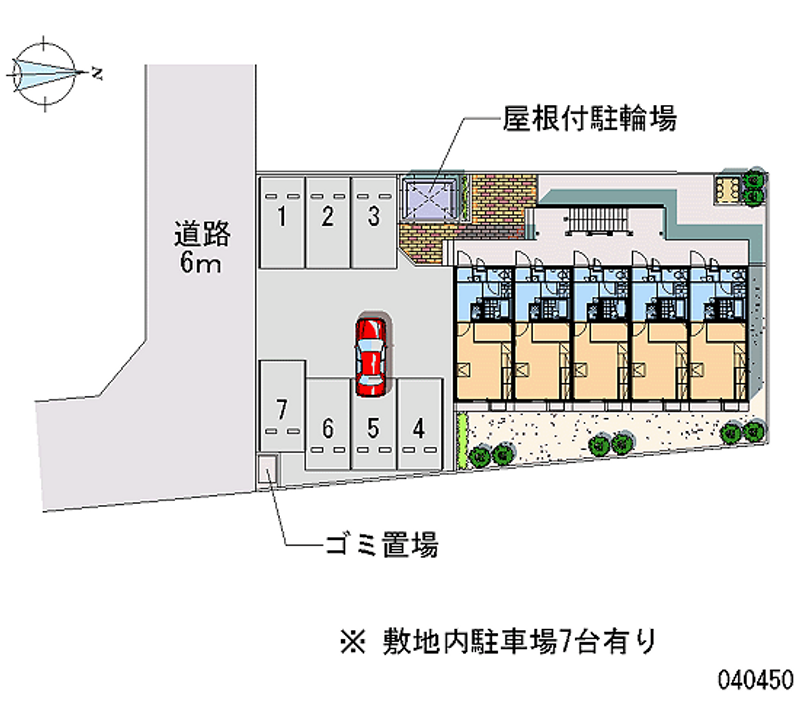 レオパレスレクエルド 月極駐車場