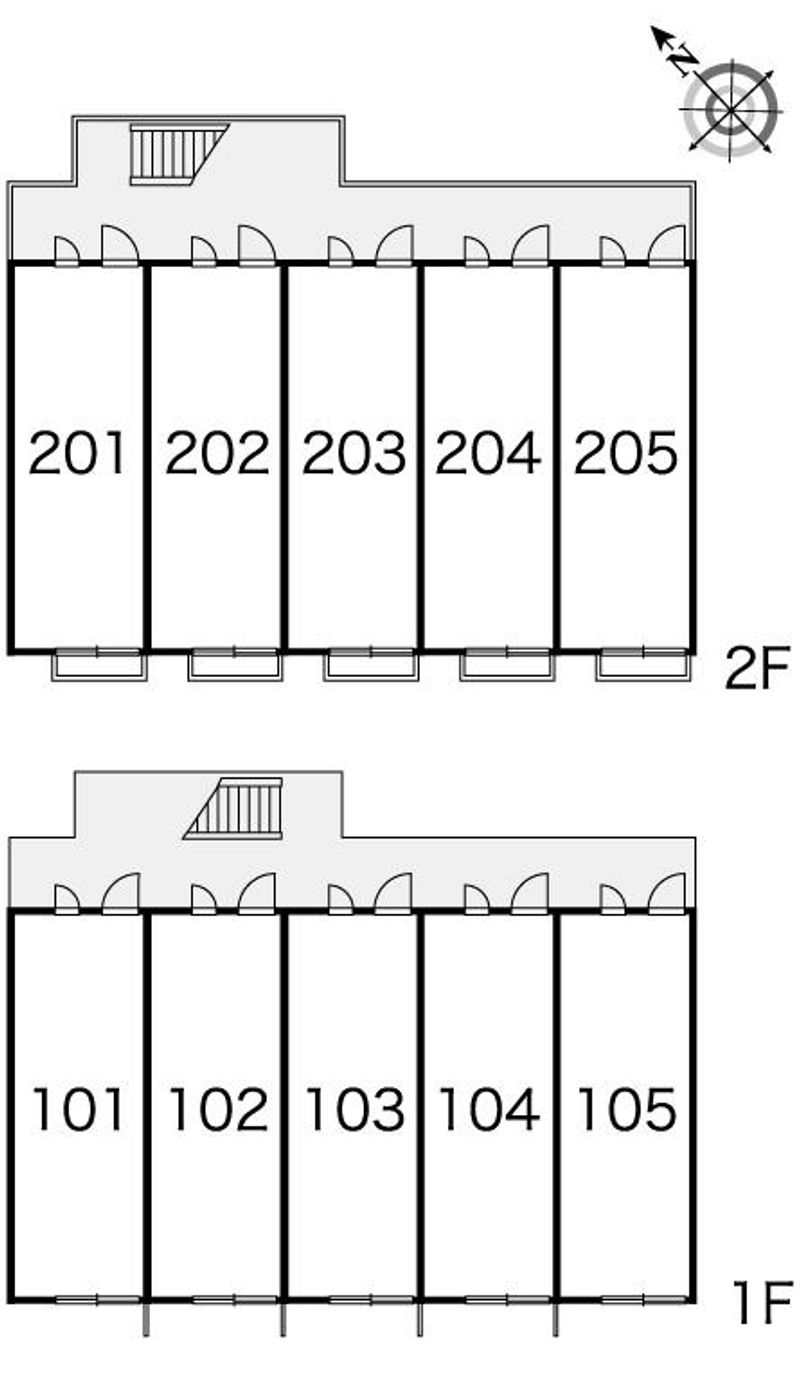 レオパレスストークハイツⅢ 間取配置図