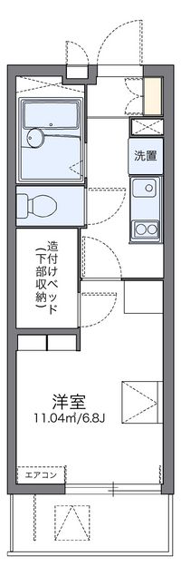 レオパレスウィステリア　Ⅱ 間取り図