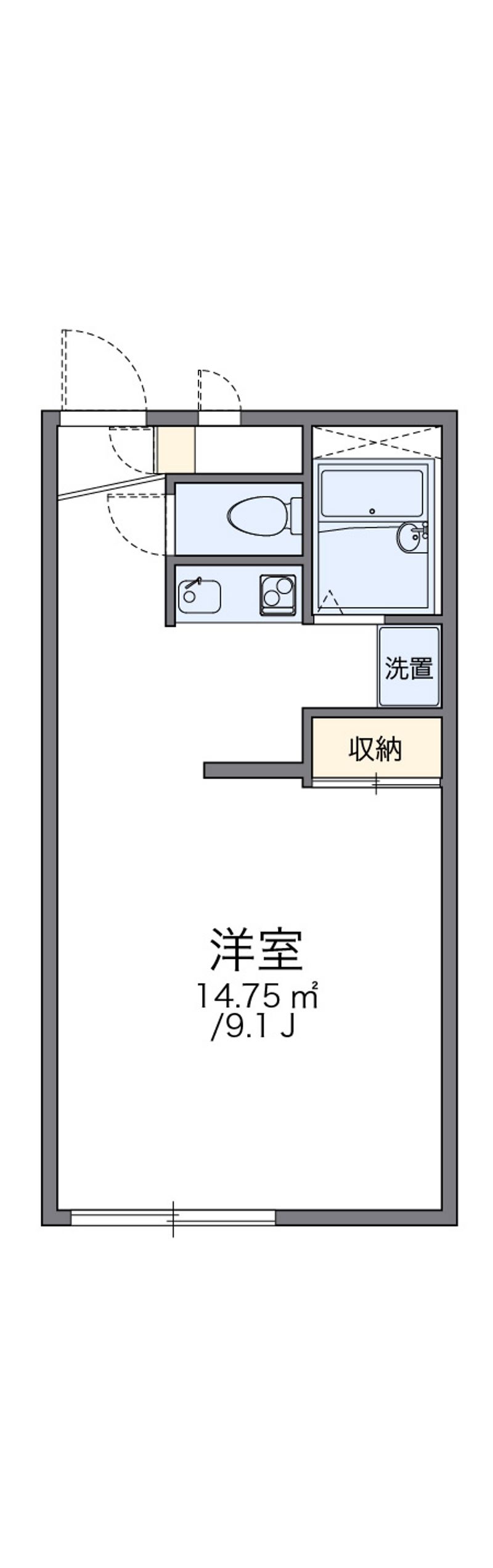 レオパレスウィル 間取図