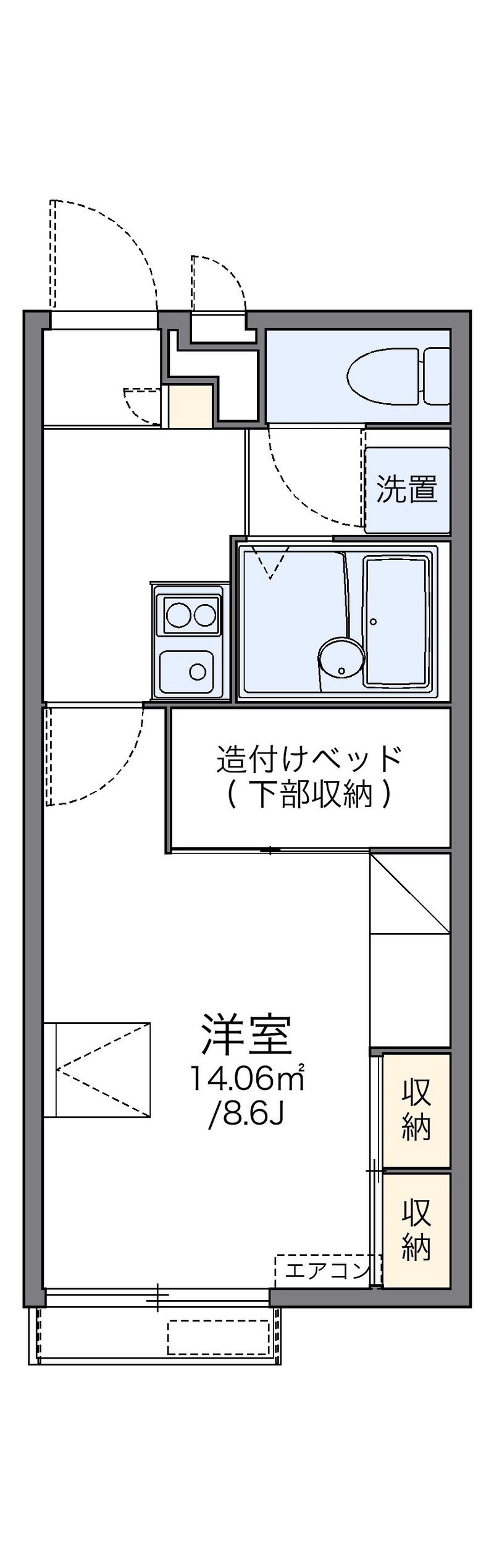 レオパレス屋敷 間取図