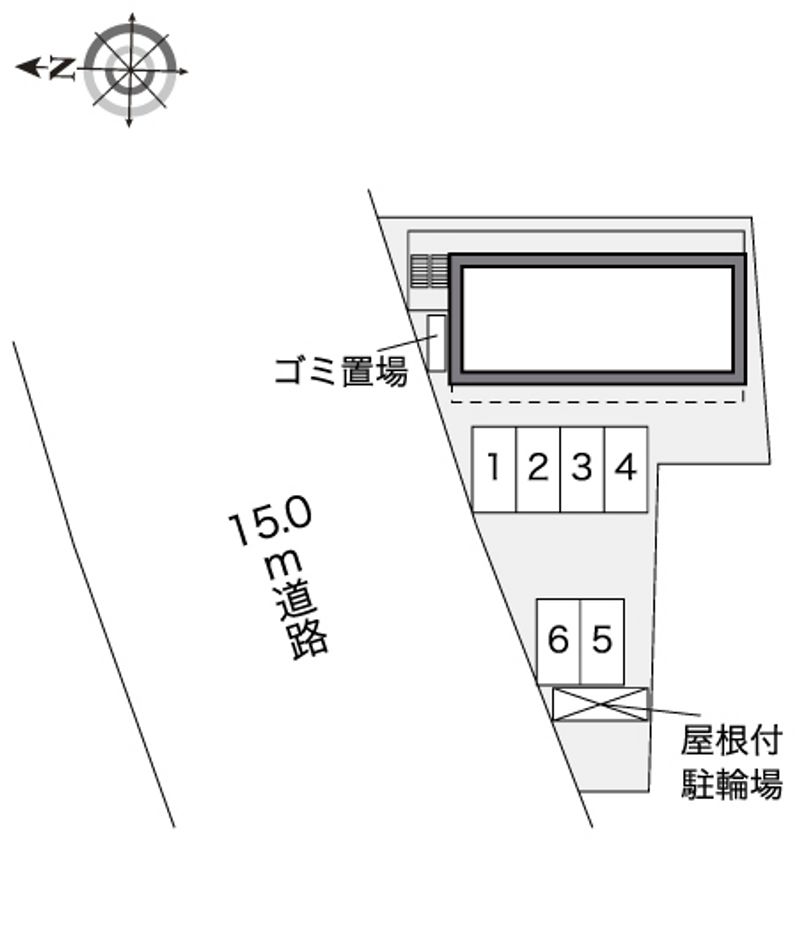 レオパレスダイチＡ 配置図