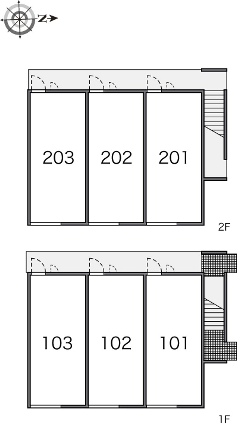 レオパレス五所川原中央 間取配置図