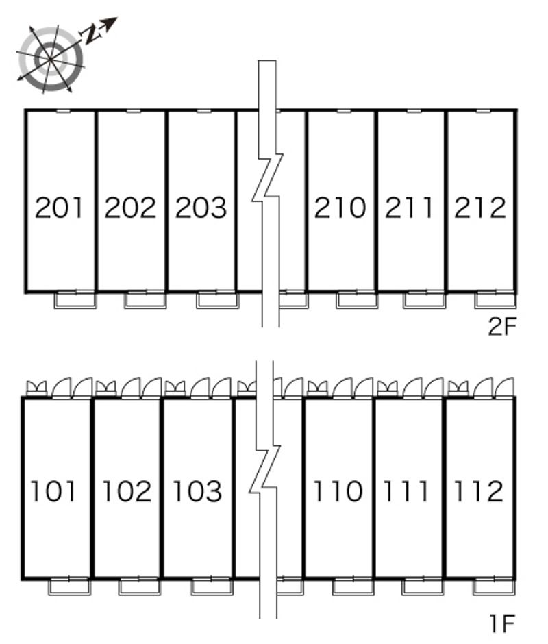 レオパレス昭和 間取配置図