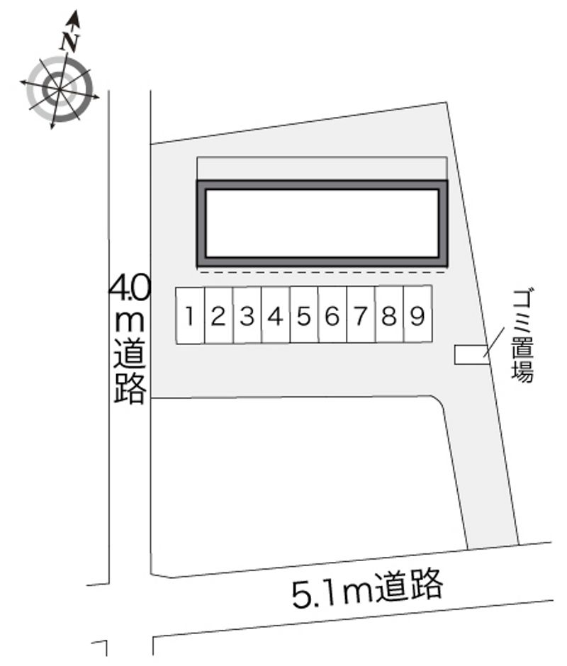 レオパレス白帝 配置図
