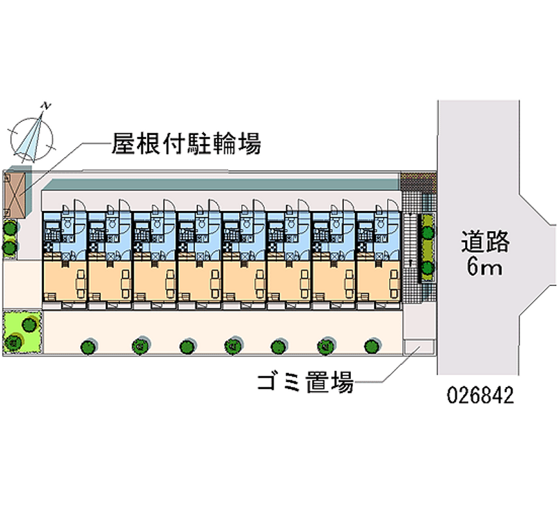 レオパレス瑞江Ⅱ 区画図