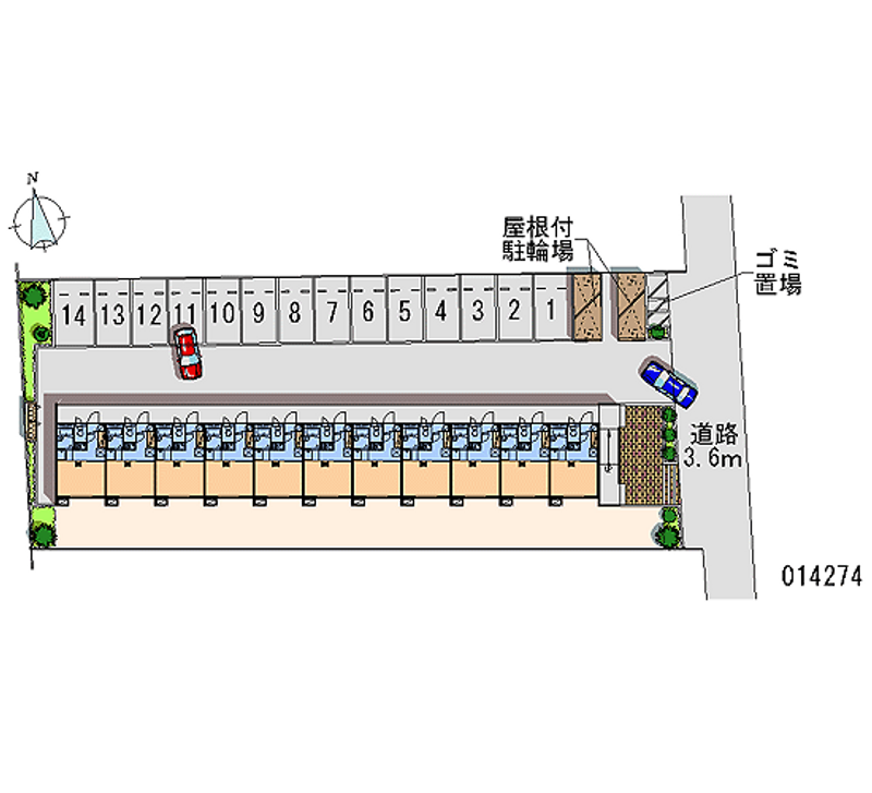 14274 Monthly parking lot