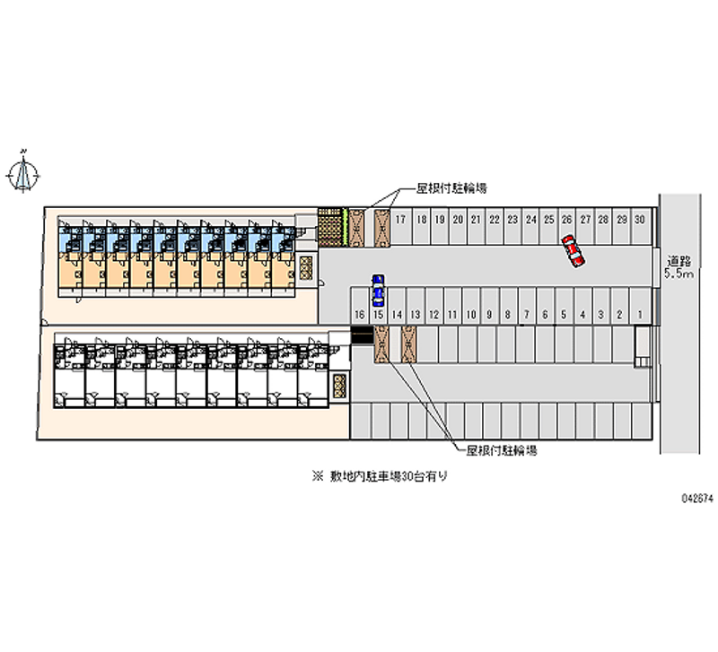 42674 Monthly parking lot