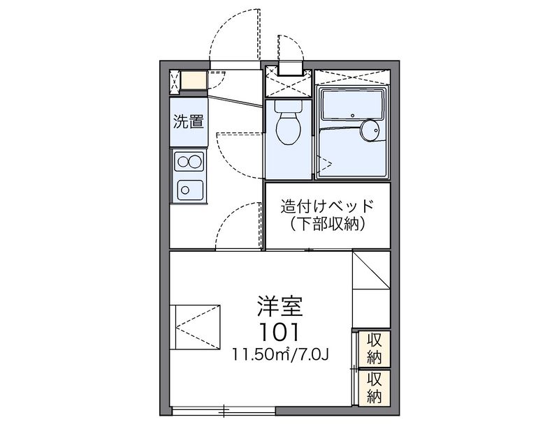 レオパレス吉根第２ 間取図