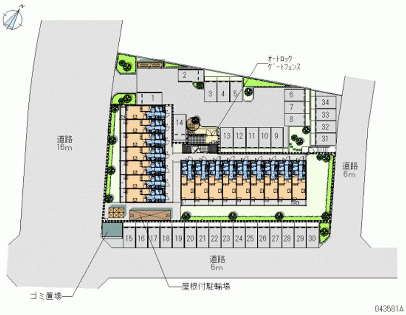 レオパレス扇 月極駐車場