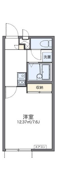 レオパレス上町 間取り図