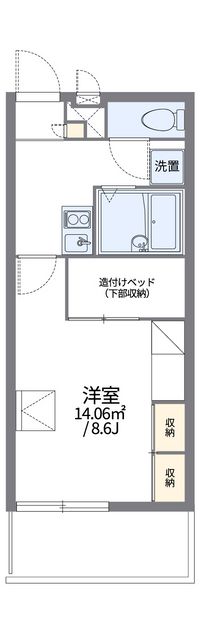 レオパレスＬａ　Ｖｉｓｔａ 間取り図