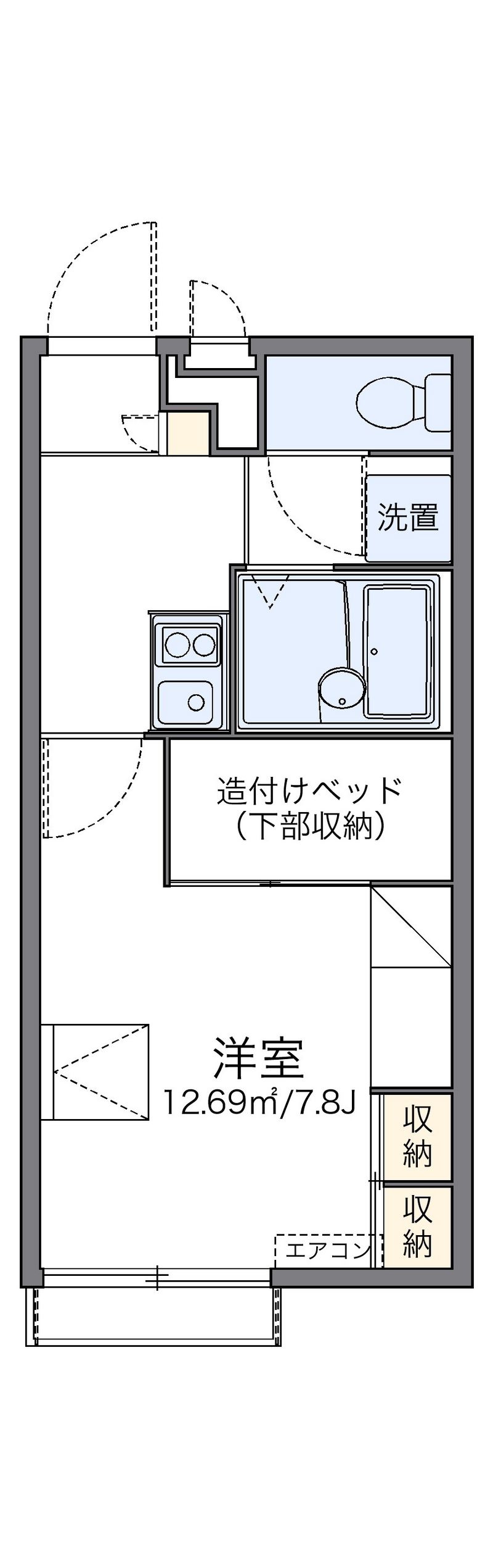レオパレス北原 間取図