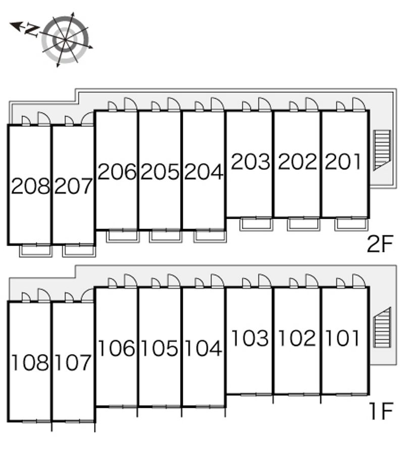 レオパレスＪＥミリオンハイム 間取り配置図