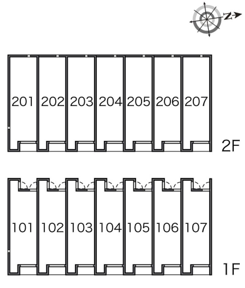 レオネクスト浦向 間取配置図