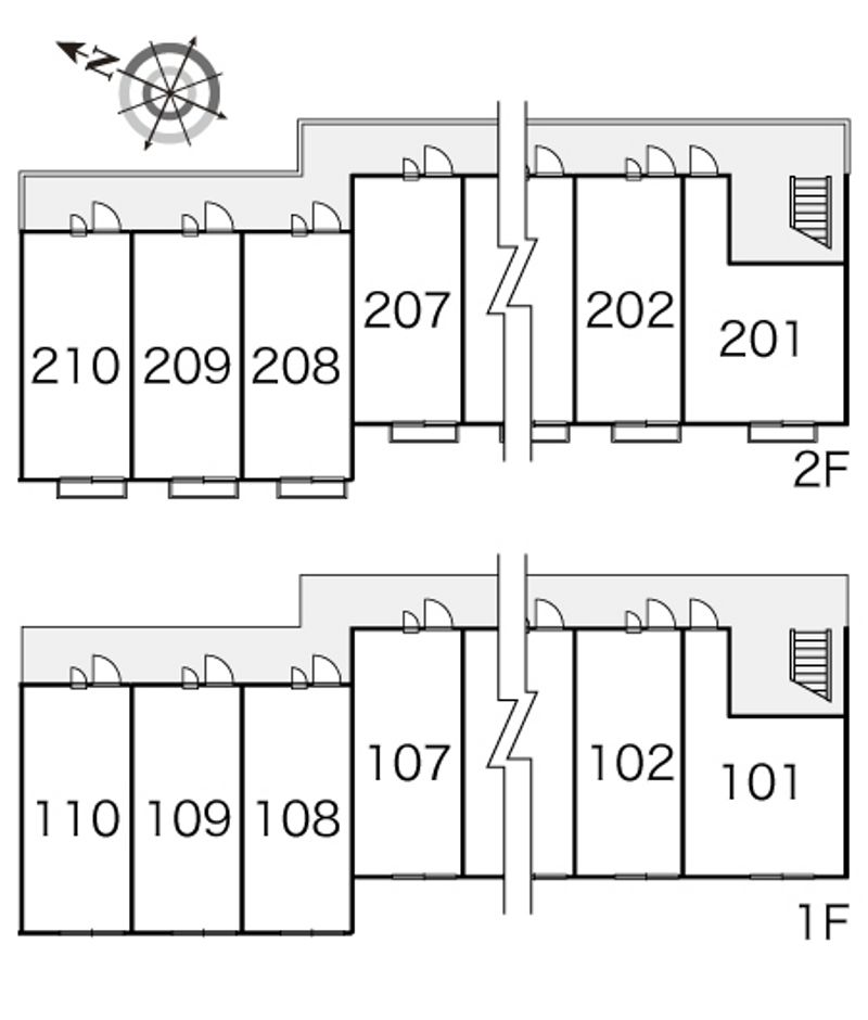 レオパレスユートピア白岡 間取り配置図