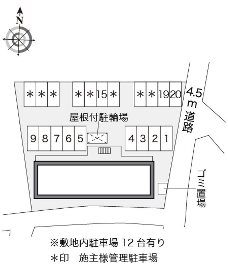 レオパレスフォンティーヌ 配置図