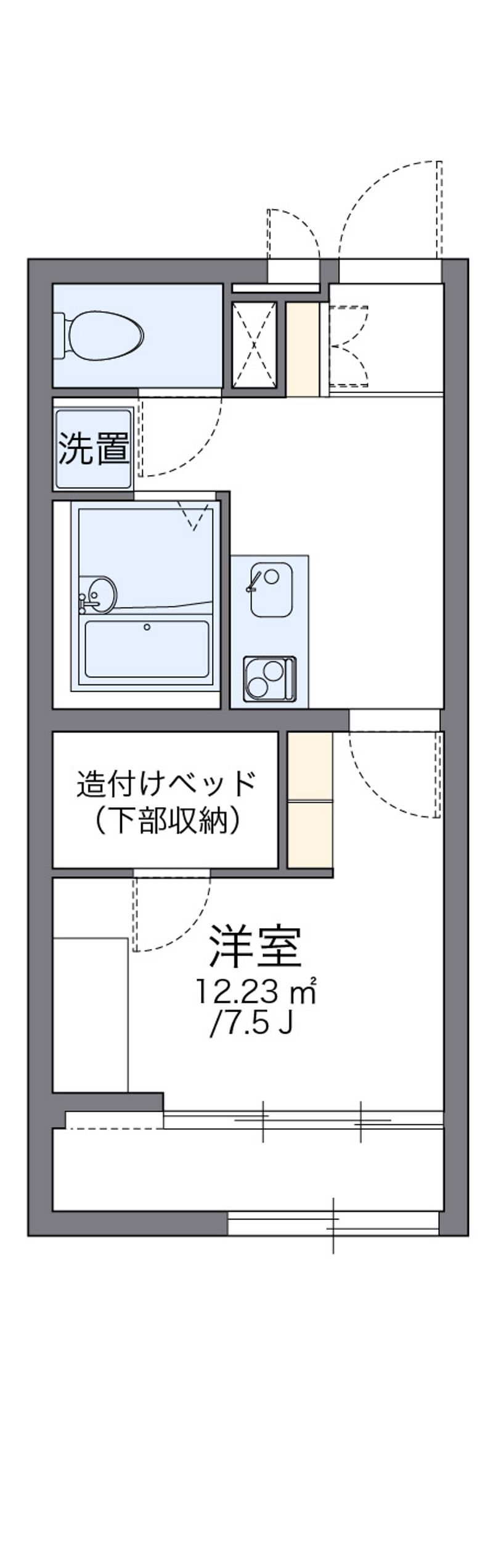 レオパレスアンジェ 間取図