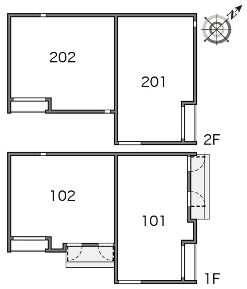 クレイノ白子 間取り配置図