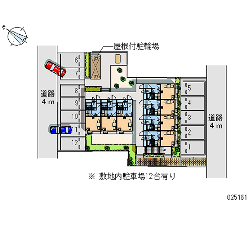 レオパレスシャトー粟山 月極駐車場