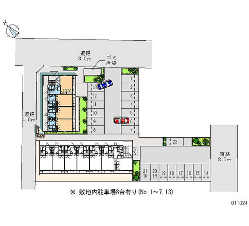 11024 Monthly parking lot