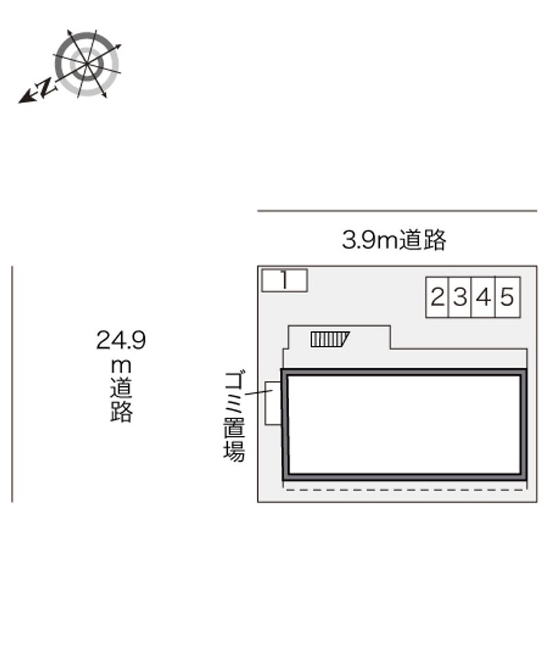 レオパレスロイヤルヒルズ．Ｍ 配置図