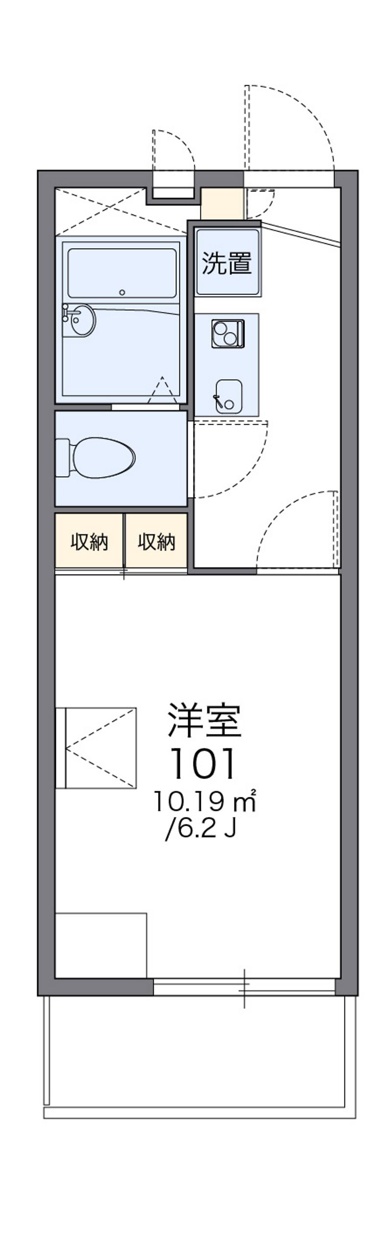 レオパレス今津 間取図