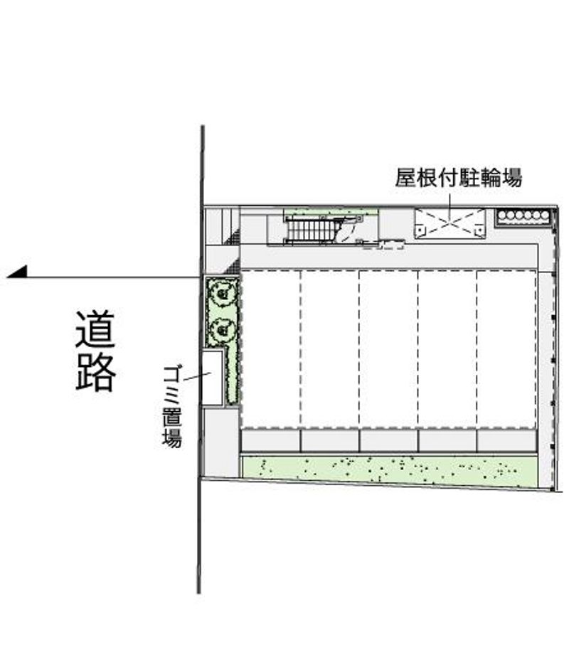 レオパレス矢部第１ 配置図