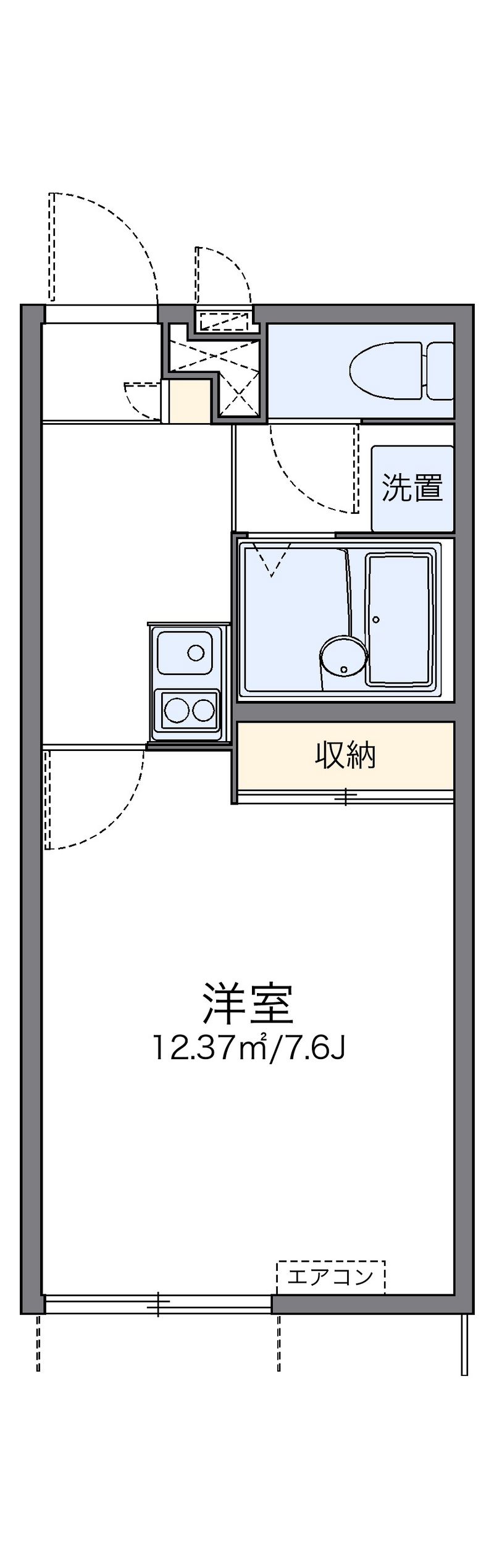レオパレスソレイユ２２ 間取図