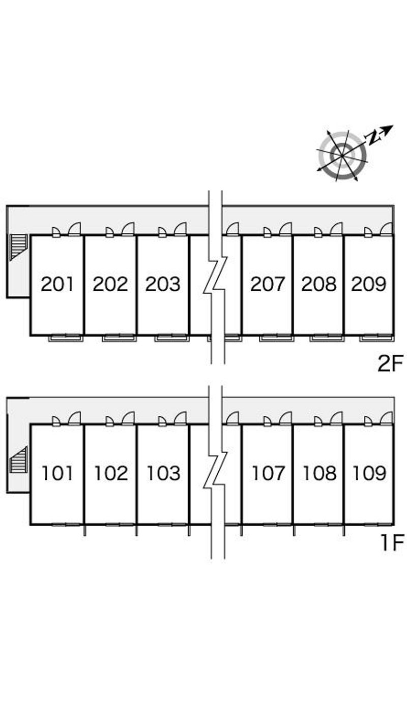 レオパレス東名沼津 間取配置図
